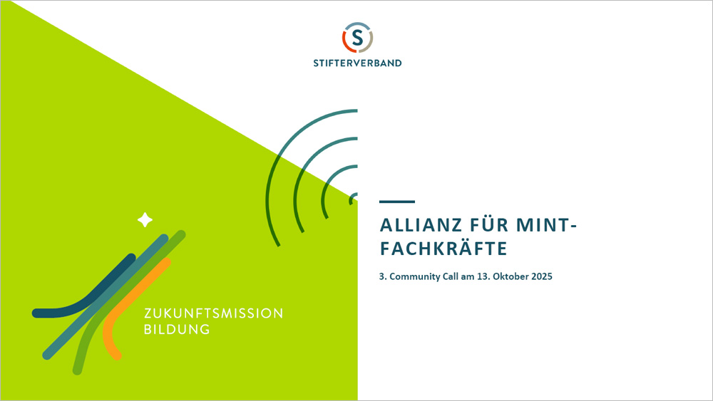 3. Community Call der Allianz für MINT-Fachkräfte am 13. Oktober 2025