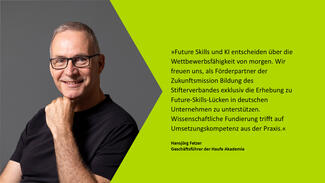 Hansjörg Fetzer, Geschäftsführer der Haufe Akademie: "Future Skills und KI entscheiden über die Wettbewerbsfähigkeit von morgen."
